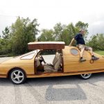 Pictures: A car made out of wood and nicknamed Splinter made its debut This September 2015