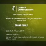 Excitement as Prof. Ayodele Awojobi Design Competition, PAADC second edition draws near