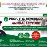 NICE sets for 9th Prof Y. O. Beredugo Annual Lecture: focus on flooding in Niger Delta