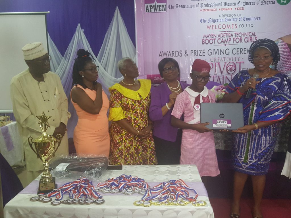 APWEN excites Students at  Mayen Adetiba Technical Bootcamp: Advocate creativity and career balance