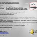 Project Manager, Electrical and Instrumentation wanted