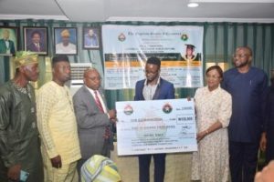 Ikeja Inducts New Members as OAU Student receives Olu Awoyinfa Award for Graduating best in Chemical Engineering Dept
