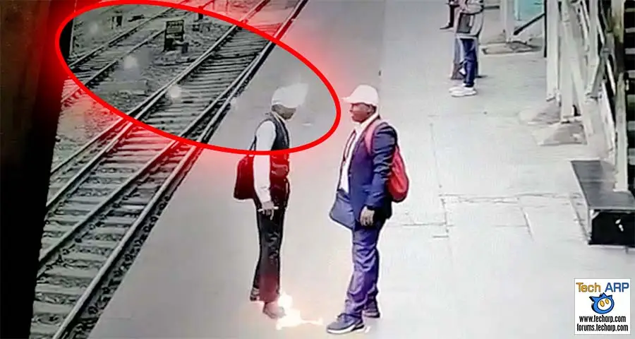 Fact Check: Did Man Using Bluetooth in a Viral Video Gets Electrocuted Near Train?!